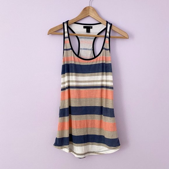 Blue and Pink Racerback Tank Top Size M - Picture 1 of 5